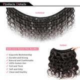 Brazilian Body Wave Hair Bundles - 100% Natural Black Human Hair Extensions, 3 PCS for Effortless Glam