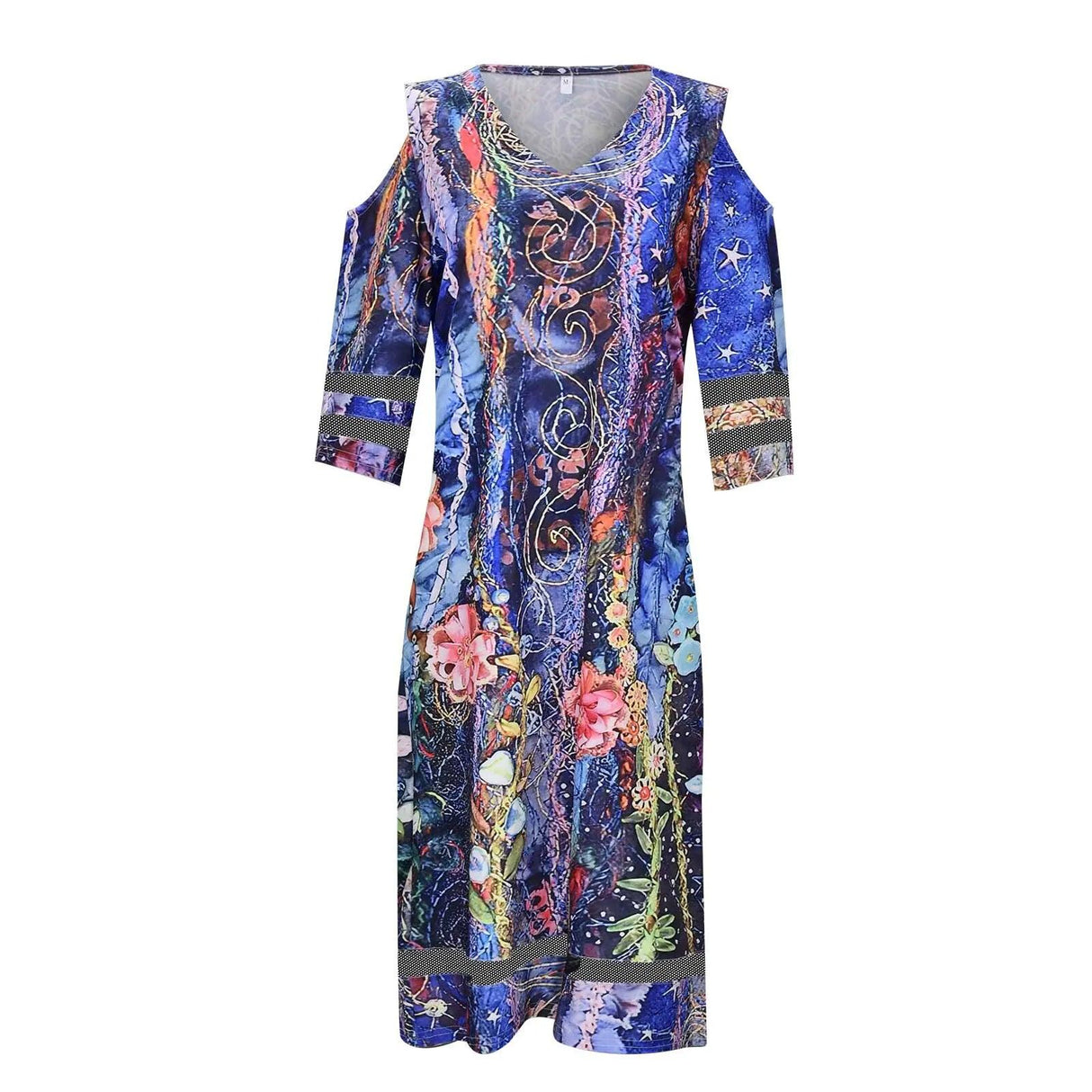 Boho Chic V-Neck Tie Dye Dresses