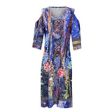 Boho Chic V-Neck Tie Dye Dresses