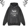 Boo To You Vintage Washed Hoodie Sweatshirt