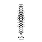Botanical Spine Tattoo Decal