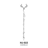 Botanical Spine Tattoo Decal