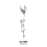 Botanical Spine Tattoo Decal