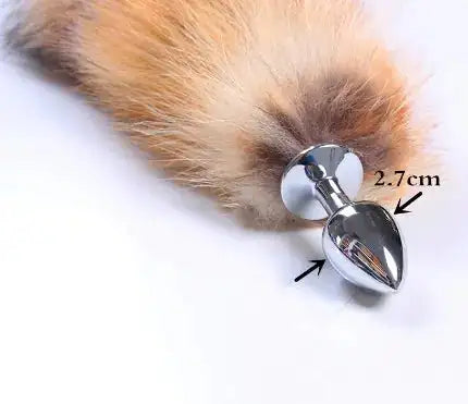 Fox Tail Anal Plug - Metal Pleasure Toy - Lootquake