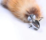 Fox Tail Anal Plug - Metal Pleasure Toy - Lootquake