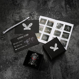 Buddha God of Wealth Stainless Steel Skull Ring