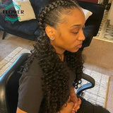 Burmese Boho Braids - Double Drawn Curly Bulk Human Hair Extensions for Braiding - 3 Bundles