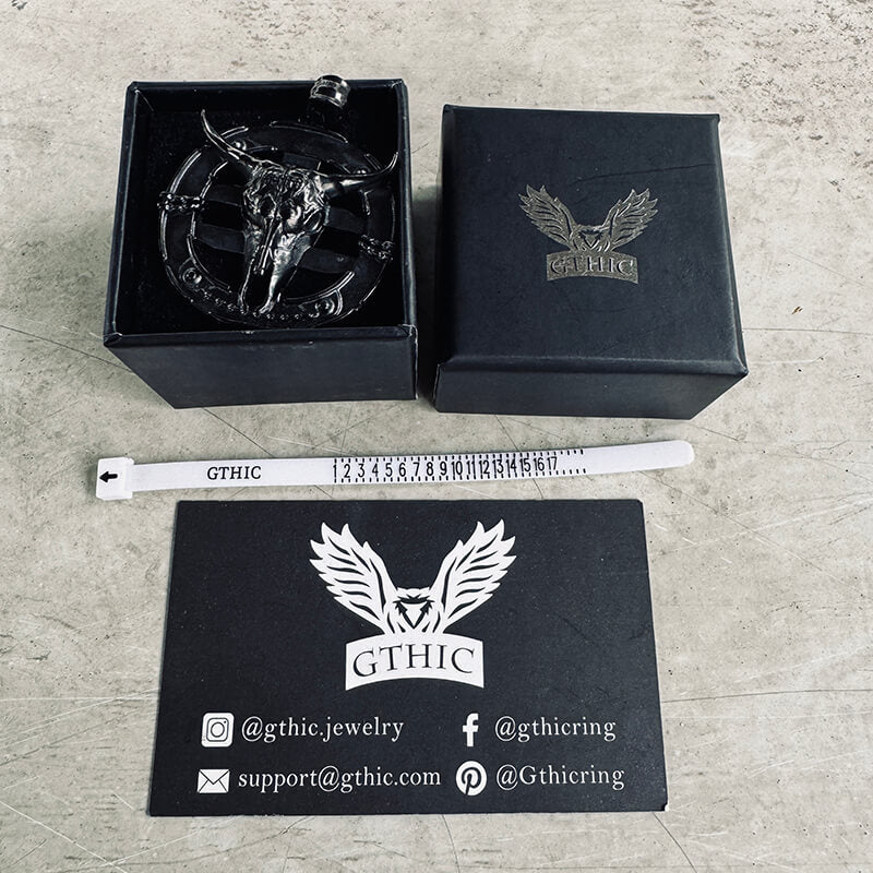 Colgante de acero inoxidable con forma de toro de lidia