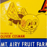 Buzzing with Nostalgia Happy Bee Vintage Apple Crate Label