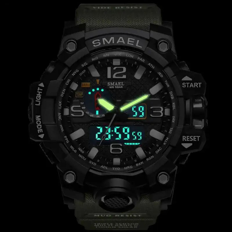 Relojes deportivos para hombre de la marca SMAEL con doble pantalla