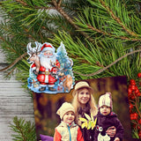 Christmas Is Here Decorative Wooden Clip-on Ornaments Set of 6 by G. Debrekht - Christmas Decor - 8090028C-S6