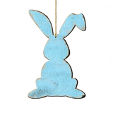Blue Bunny Wood Ornaments Pair G. DeBrekht - Designocracy - 81991343-S2