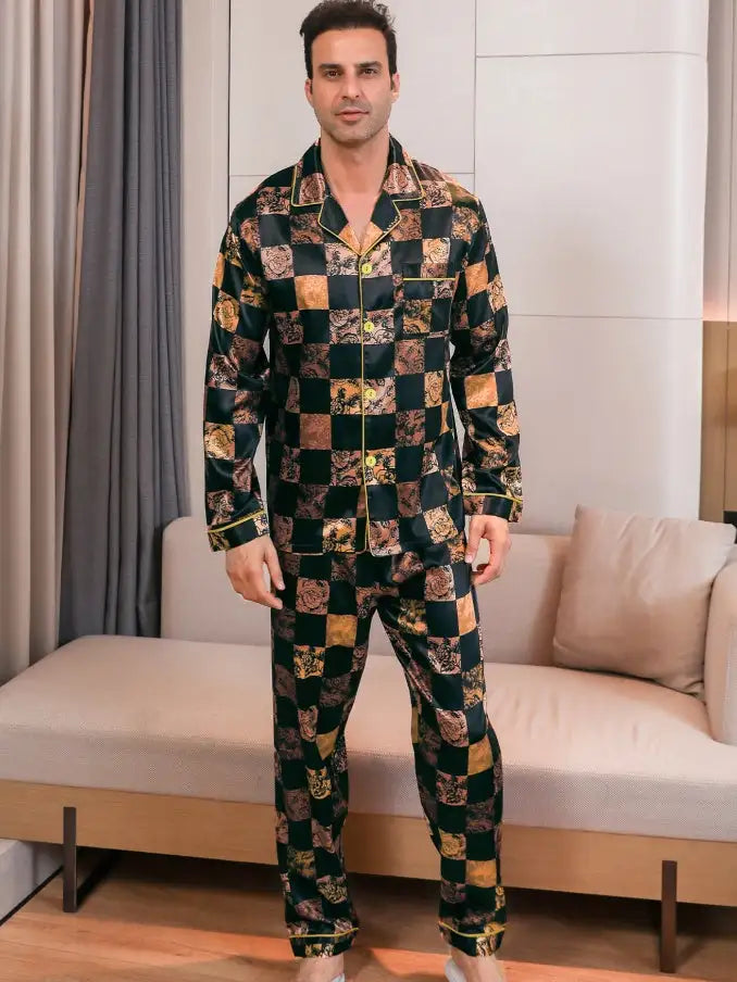 Ice Silk Men's Pajama Set - Lootquake