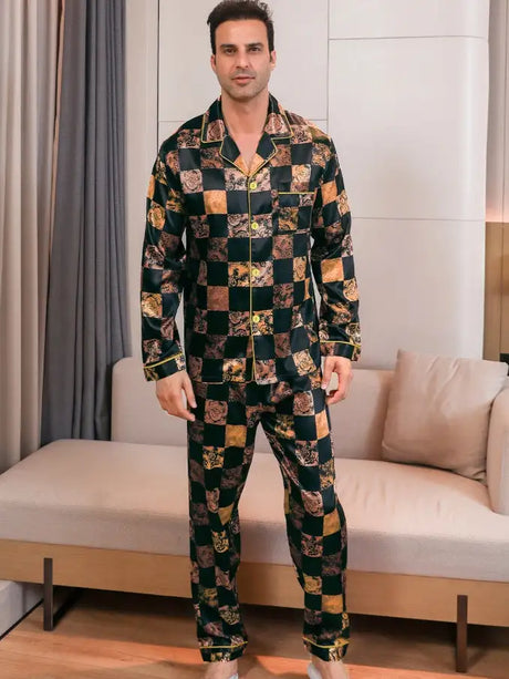 Ice Silk Men's Pajama Set - Lootquake