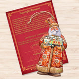 Adornos de madera de Papá Noel con furgoneta de G. Debrekht - Decoración navideña de Papá Noel y muñeco de nieve - 8691407