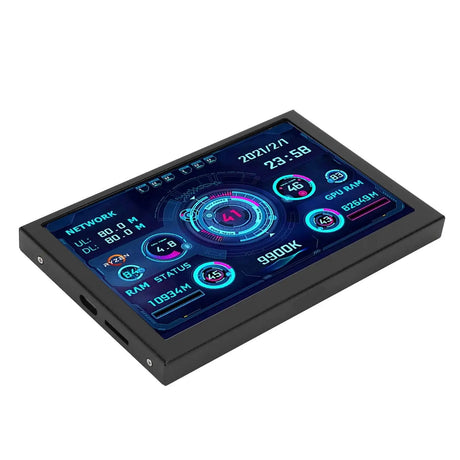 PC CPU Data Monitor 5in IPS USB C TYPE C Temperature Display PC CPU GPU RAM Data Monitor - Lootquake