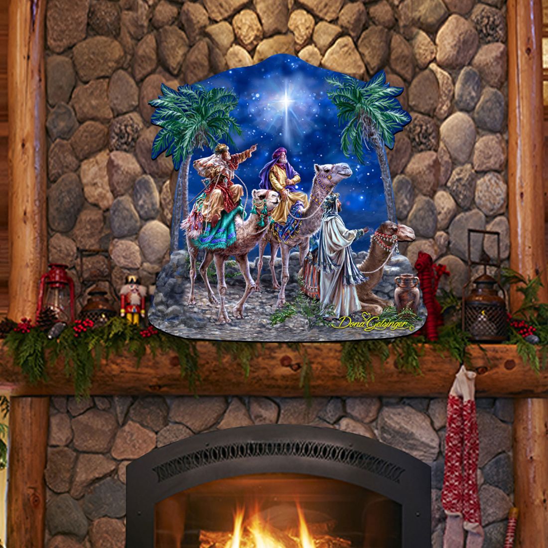 The Magic of Three Kings Nativity Door Decor by D. Gelsinger - Nativity Holiday Decor - 8161026H-1810