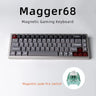 Magnetic White Porcelain Jade 68 Key Aluminum Tuo Keyboard - Lootquake
