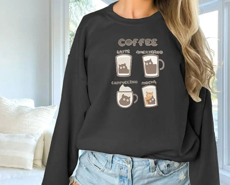 Women's Fashionable Solid Color Printed Long Sleeved Sweatshirt - Lootquake