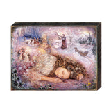 Arte mural de madera "Sueño invernal" de Josephine Wall - Decoración de fantasía - 852147-JW