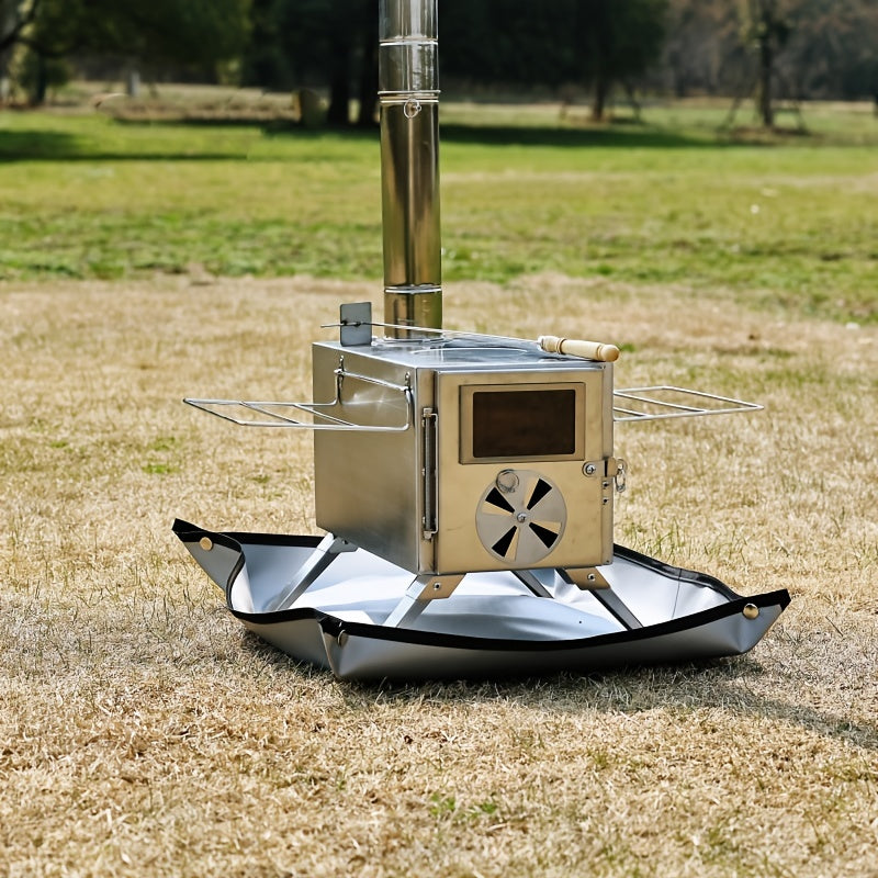 Couverture anti-feu résistante à la chaleur et au feu, 1 pièce - Revêtement en silicone haute température ultra-résistant - Idéale pour les aventures en plein air : camping, pique-niques et rassemblements dans le jardin