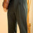 Italian Neapolitan Business Casual High Waisted Straight Leg Trousers - Lootquake