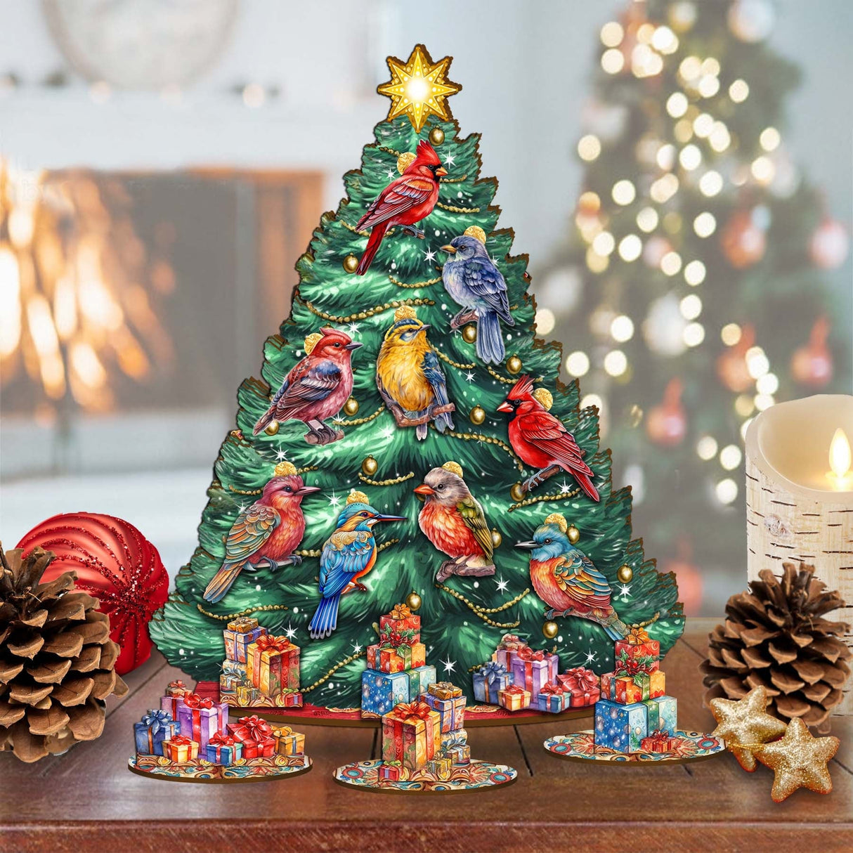 Christmas Birds Christmas Tree Set by G.DeBrekht Christmas Decor - 8091511