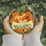 Welcome Wooden Ornaments by G. Debrekht Thanksgiving Halloween Decor - 933123