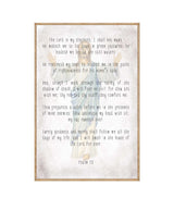 El Señor es mi pastor - Bendición de madera para la cocina - SALMO 23 - Decoración contemporánea - Arte religioso de pared - Arte de pared para habitación infantil - 310334