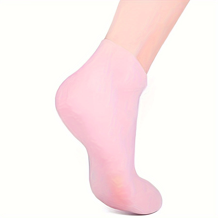 Chaussettes hydratantes en silicone pour pieds secs et crevassés, peaux rugueuses et chaussettes antidérapantes à l'aloe vera pour pieds secs et crevassés, chaussettes en gel spa pour soins des pieds après pédicure