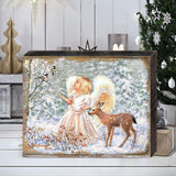 Sweet Christmas Blessings Wooden Wall Art by D. Gelsinger - Nativity Holiday Decor - 95660B-1703