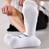 5 pares de calcetines deportivos profesionales para hombre, de verano, de malla fina, transpirables, absorbentes del sudor, antiolor, con protección para el talón y las orejas.