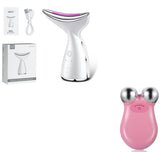 EMS Microcurrent Neck Face Beauty Device With 3 Colors LED Photon Therapy Skin Tighten Reduce Double Chin Face Lifting Devices - Lootquake