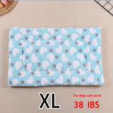 Manta rectangular para mascotas, resistente a la suciedad y para todas las estaciones - Cómoda cama con estampado de pata de perro y corazón (1 unidad)