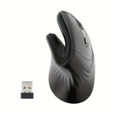Ergonomic 2.4G Wireless Mouse, Right-Handed Optical Gaming Mouse, Battery Powered, Plastic, Crystal Embellishment, Compatible with Windows XP, Non-Wireless, for PC, Laptop, Home Office