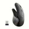 Ergonomic 2.4G Wireless Mouse, Right-Handed Optical Gaming Mouse, Battery Powered, Plastic, Crystal Embellishment, Compatible with Windows XP, Non-Wireless, for PC, Laptop, Home Office
