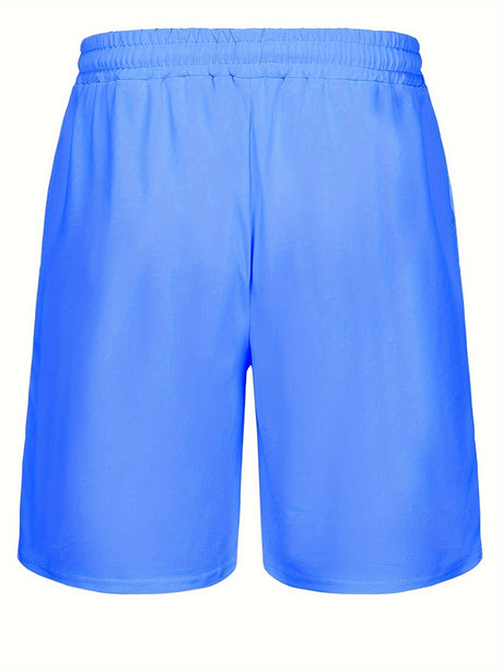 Men's Outfit, Solid Casual Crew Neck Short Sleeve T-Shirt & Drawstring Shorts 2-piece Set For Summer Outdoor Activities - Lootquake