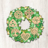 Irish Celtic Wreath Holiday Door Decor by G. DeBrekht - Celtic Decor - 8185319H