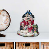 Christmas Dog Penguin Door Decor by Jamie Mills-Price - Pets Dog and Cats Decor - 8457503H