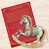 Adornos de madera con forma de caballo balancín de G. Debrekht - Decoración navideña - 8100196-2