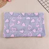 Manta rectangular para mascotas, resistente a la suciedad y para todas las estaciones - Cómoda cama con estampado de pata de perro y corazón (1 unidad)