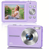 [HD Digital Camera for Vlogging] 16x Digital Zoom 1080P HD Digital Camera - 2.4-inch LCD Rechargeable Camera for Video Blogging, Photography, and Webcam - Perfect for Thanksgiving, Christmas, and New Year Gifts