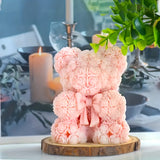 Molde de silicona 3D con forma de mariposa y rosa, herramienta artística para hacer velas perfumadas, jabón, decoración de San Valentín, molde de cera, forma de oso.