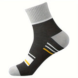 100 Pairs Of Men's Trendy Color Block Crew Socks, Breathable Comfy Casual Unisex Socks For Men's Outdoor Wearing All Seasons Wearing
