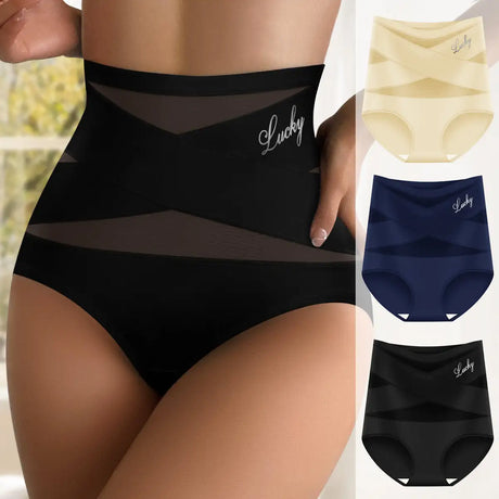 Women's High Waisted Tummy Tightening Hip Lifting Triangle Pants - Lootquake