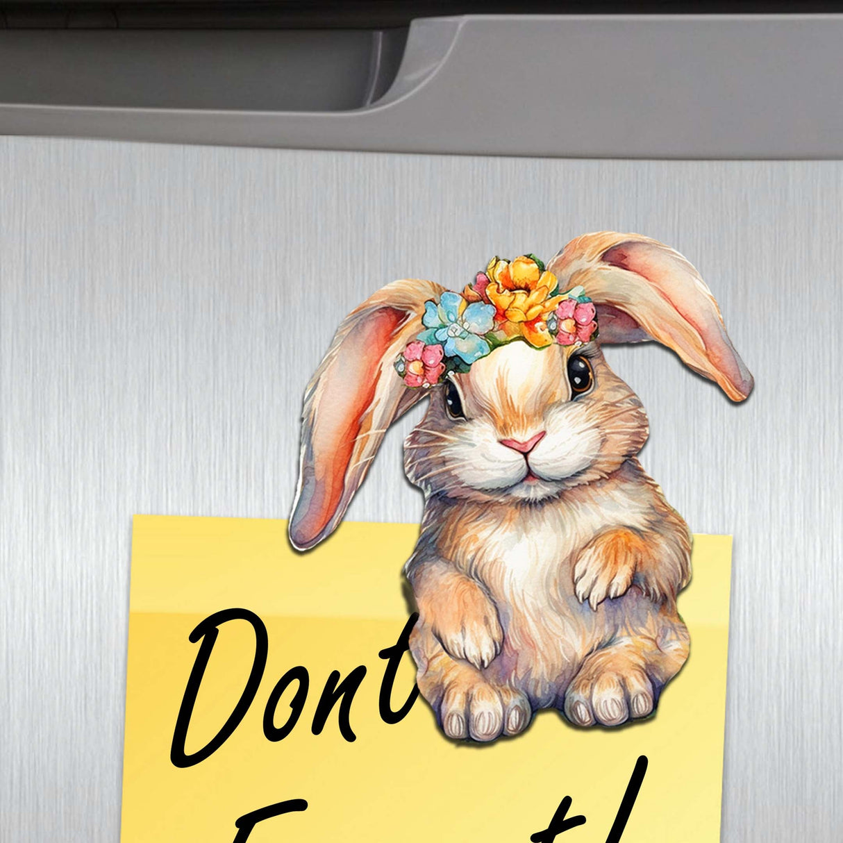 Easter Bunnies Wooden Magnets Set of 6 by G. Debrekht - Easter Decor - 8090042G-S6