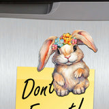 Easter Bunnies Wooden Magnets Set of 6 by G. Debrekht - Easter Decor - 8090042G-S6