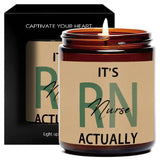 1pc Lavender Scented Candle 5.3oz Soybean Wax Best Nurse Ever Gifts Idea for Women Men RN Friend Nursing Supervisor Bestie Guy Cowoker Him Her on Practitioner School Nurse Graduation Thank You Appreciation Birthday Christmas