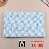 Manta rectangular para mascotas, resistente a la suciedad y para todas las estaciones - Cómoda cama con estampado de pata de perro y corazón (1 unidad)