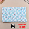 Manta rectangular para mascotas, resistente a la suciedad y para todas las estaciones - Cómoda cama con estampado de pata de perro y corazón (1 unidad)